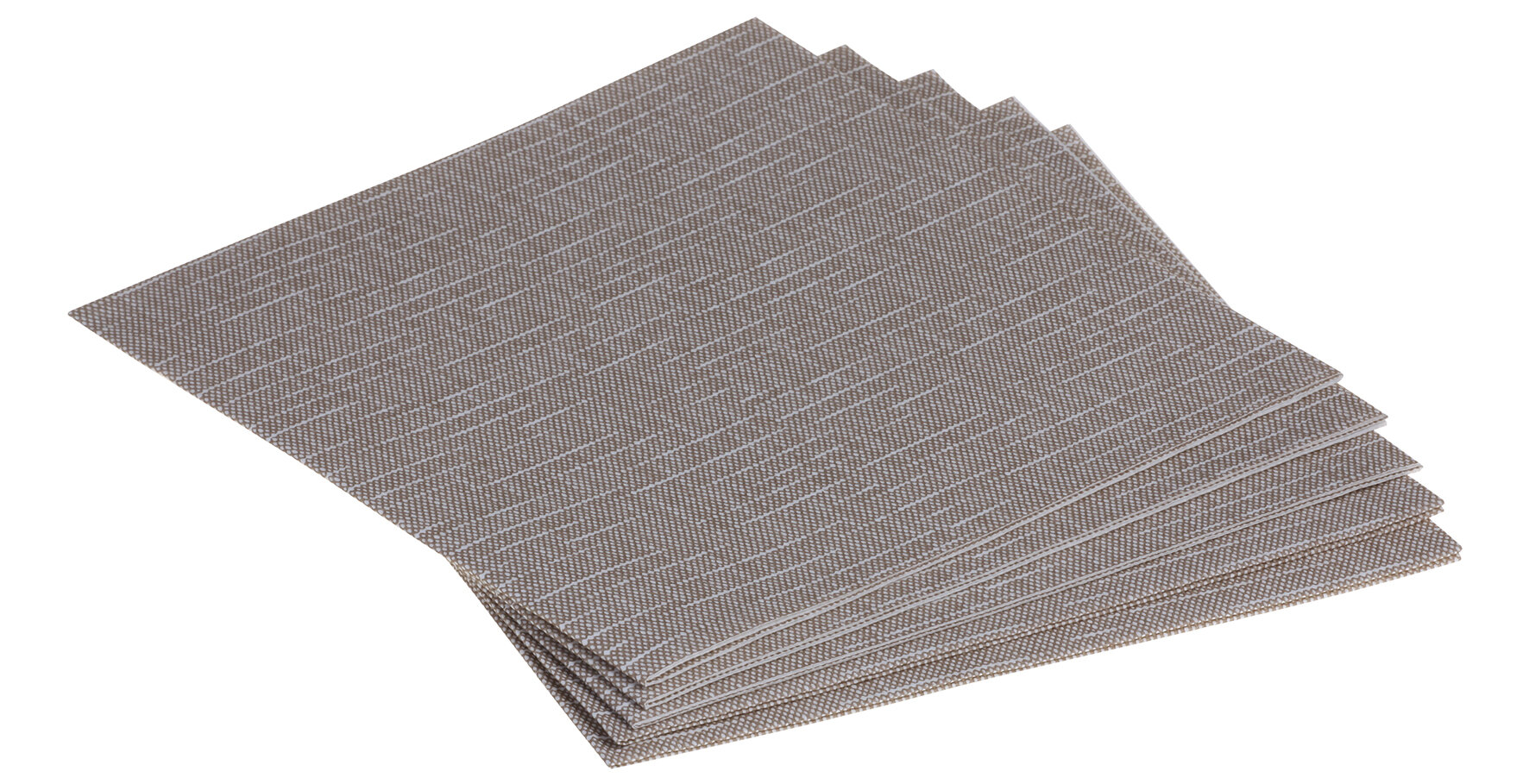 Serviette Stockholm Airlaid, stein, 1/4-Falz, 40 x 40 cm