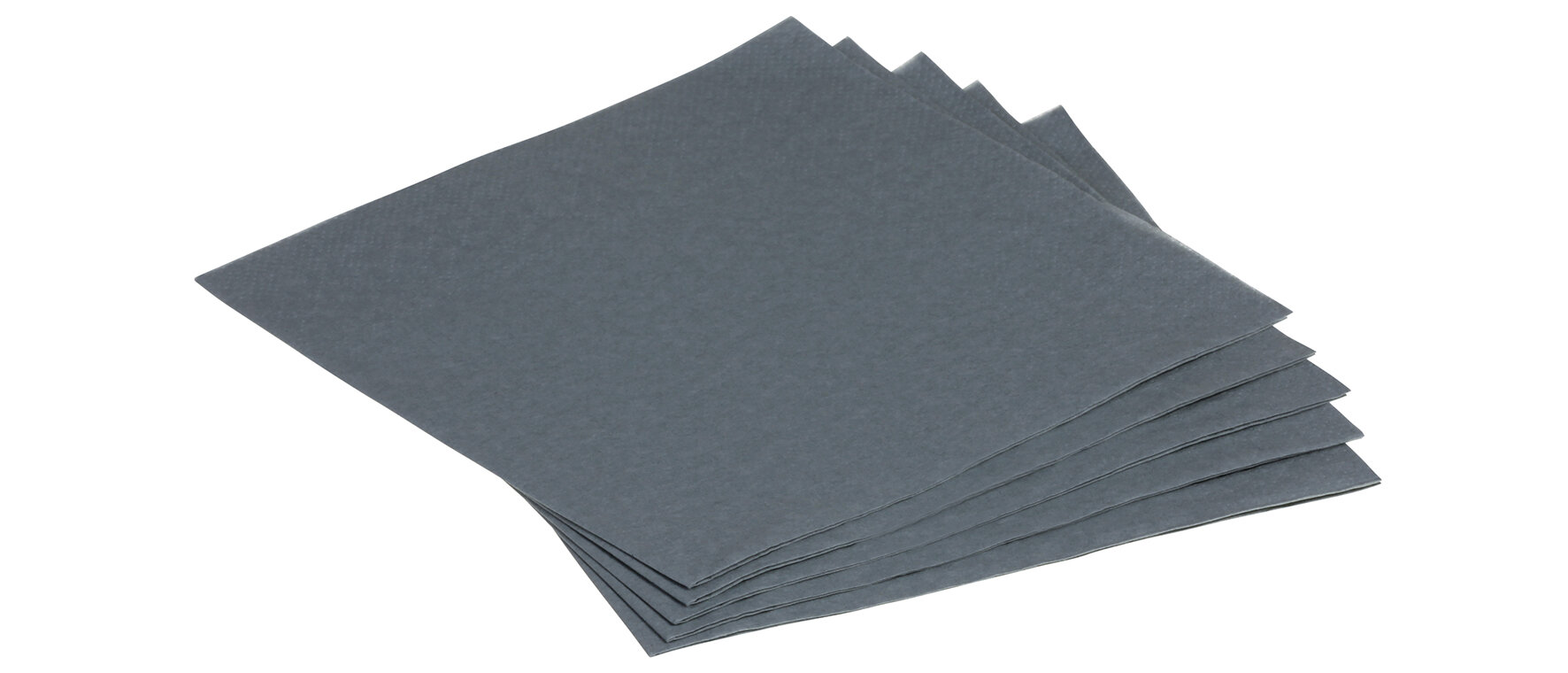 Serviette Papier, grau, 1/4-Falz, 33 x 33 cm