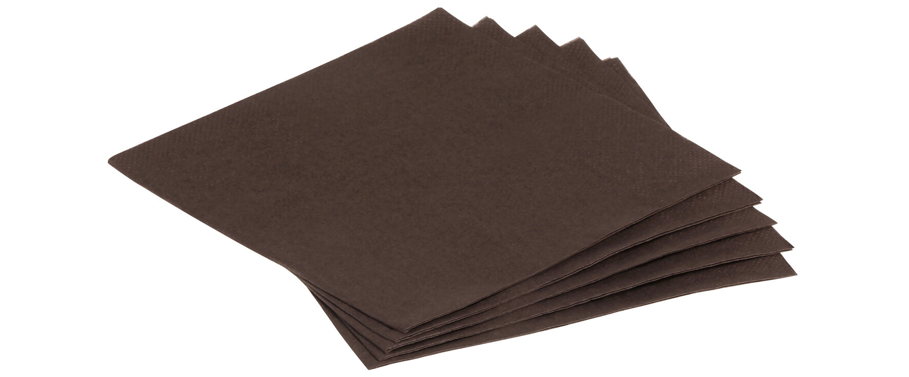 Serviette Papier, braun, 1/4-Falz, 33 x 33 cm