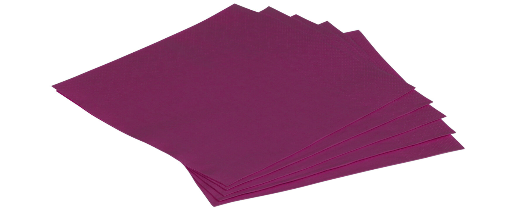 Serviette Papier, aubergine, 1/4-Falz, 33 x 33 cm