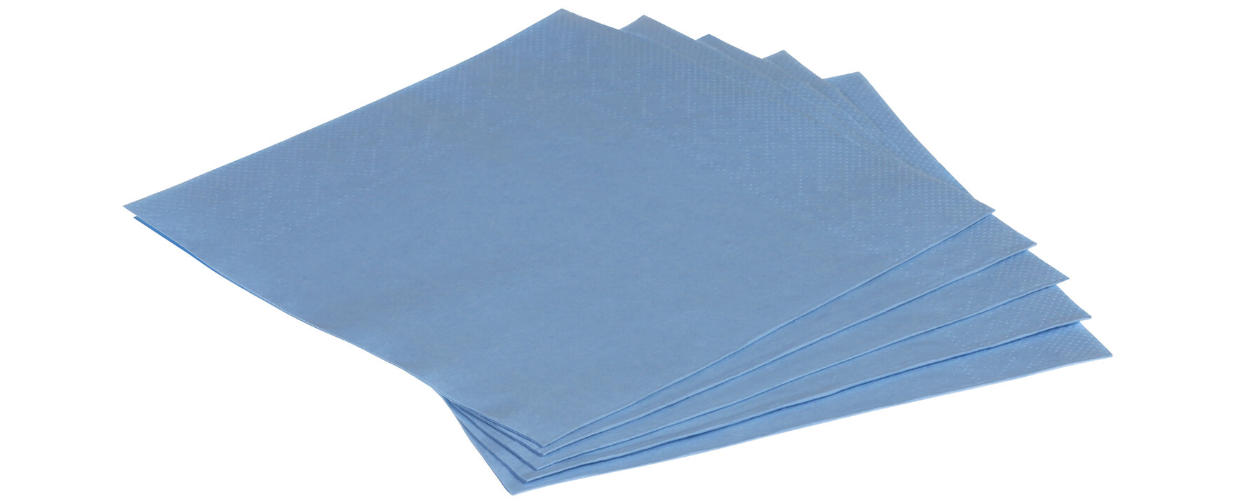 Serviette Papier, hellblau, 1/4-Falz, 33 x 33 cm