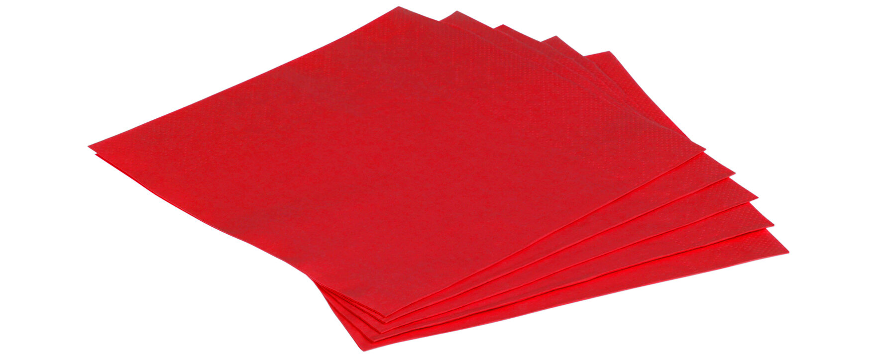 Serviette Papier, rot, 1/4-Falz, 33 x 33 cm