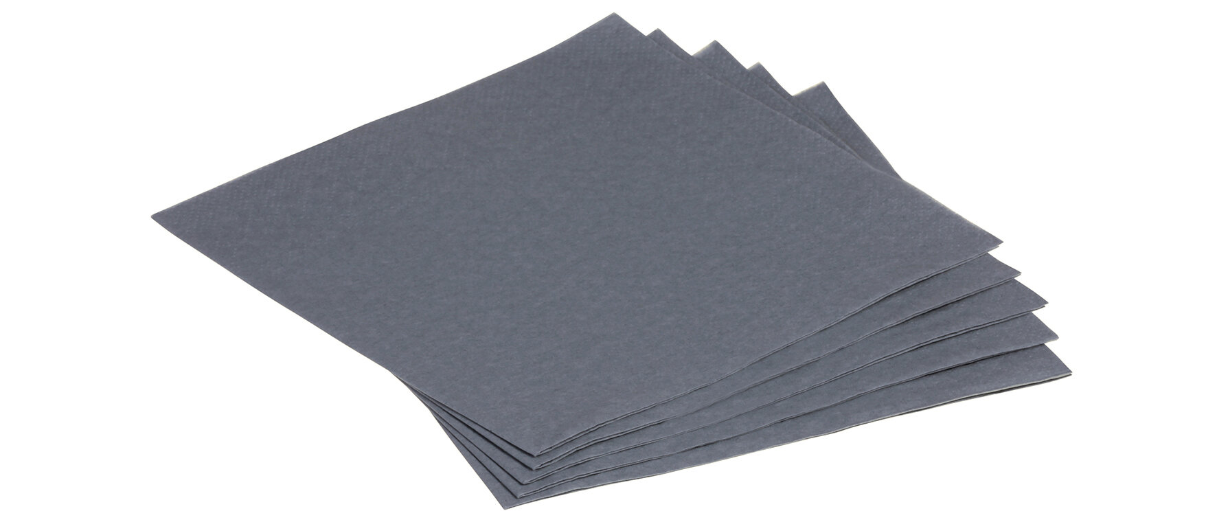 Serviette Papier, silber, 1/4-Falz, 33 x 33 cm