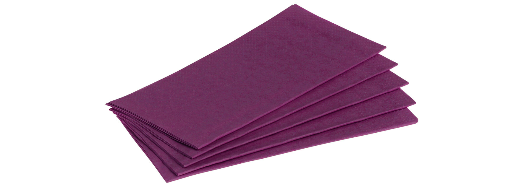 Servietten Zellstoff aubergine 33x33cm, 1/8-Falz, 3-lagig