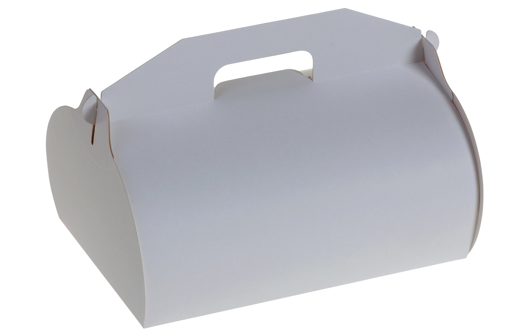 Tortenschachtel mit Henkel suplesse Karton, weiß, 23 x 15 x 9,7 cm