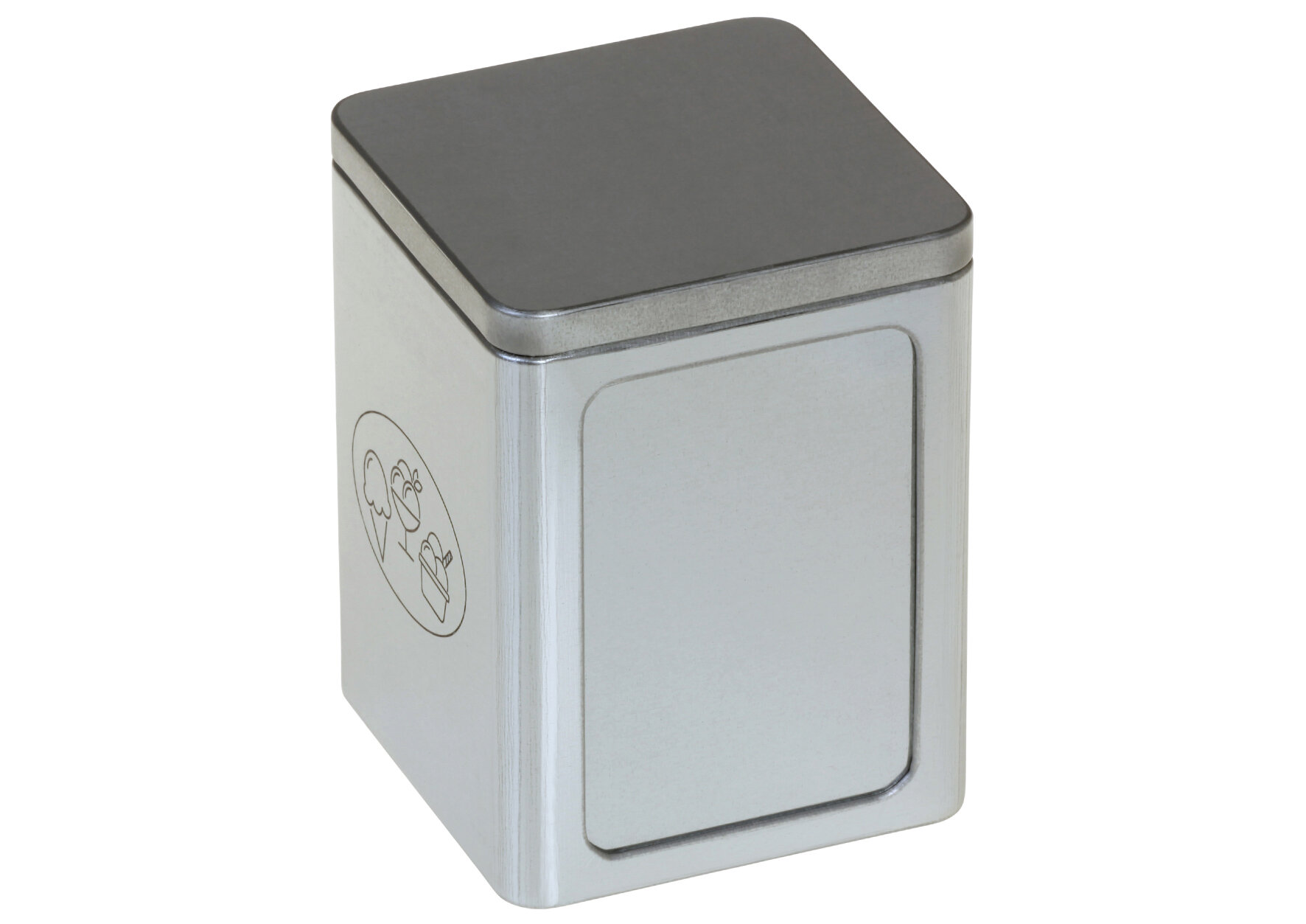 Serviettenspender Edelstahl, silber, 10 x 10 x 13 cm