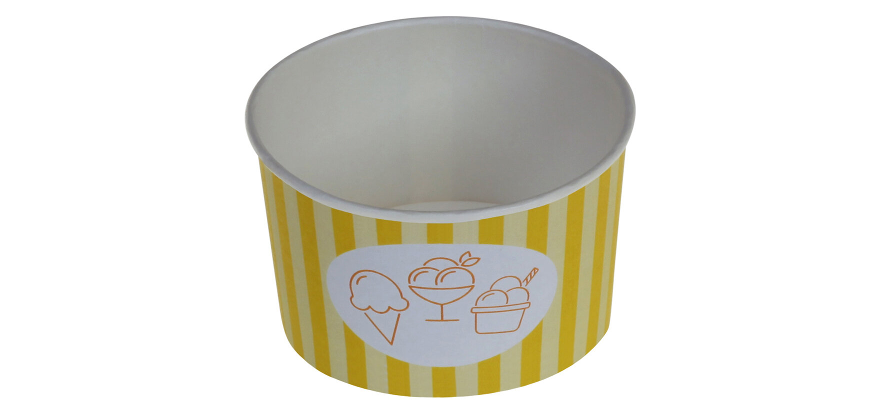 Eisbecher suplesse Karton/PE, gelb, 200 ml