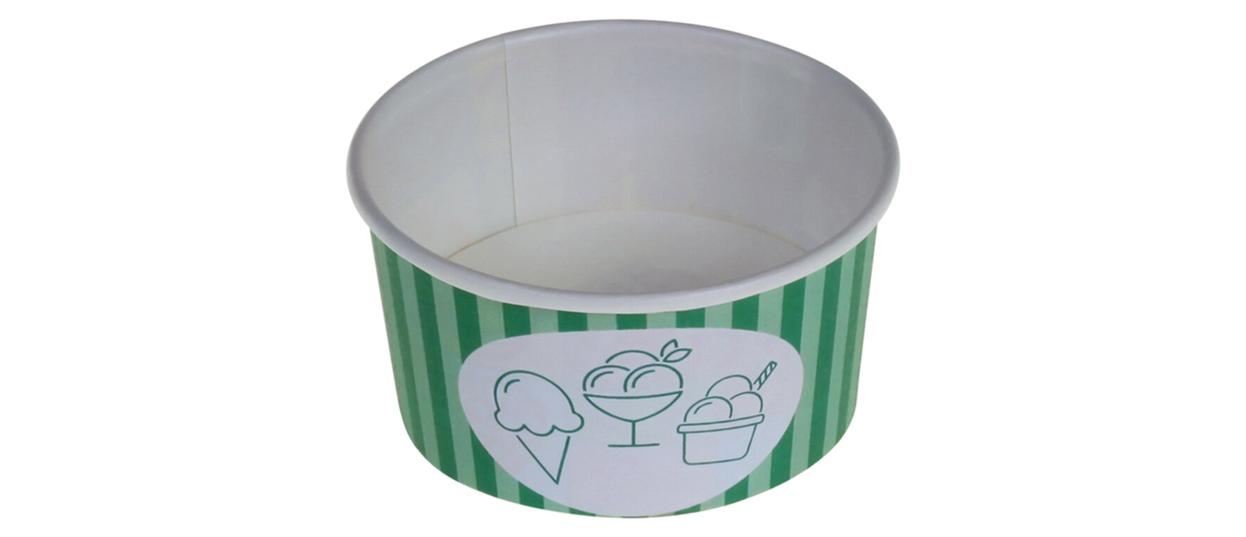 Eisbecher suplesse Karton/PE, grün, 350 ml