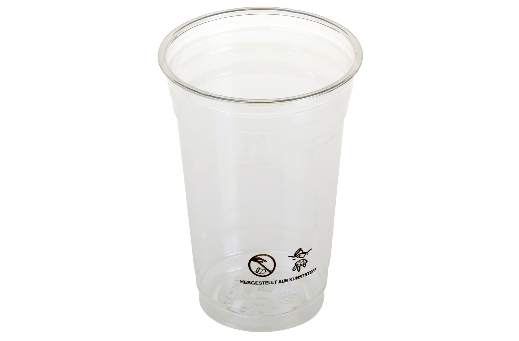 Becher mit SUP-Logo PET, transparent, 500 ml