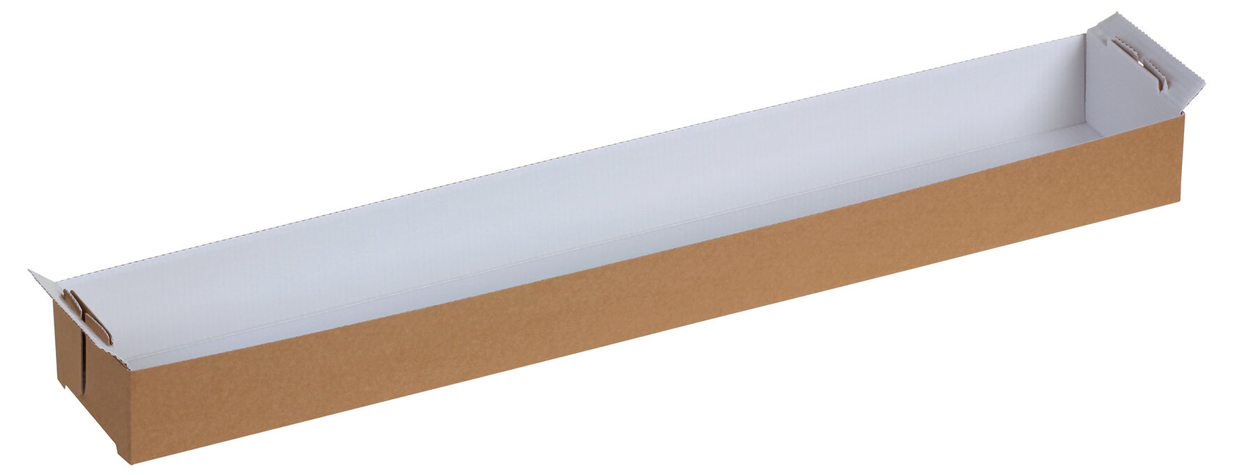 Schnittenblecheinlage Karton, braun/weiß, 56,4 x 9,1 cm