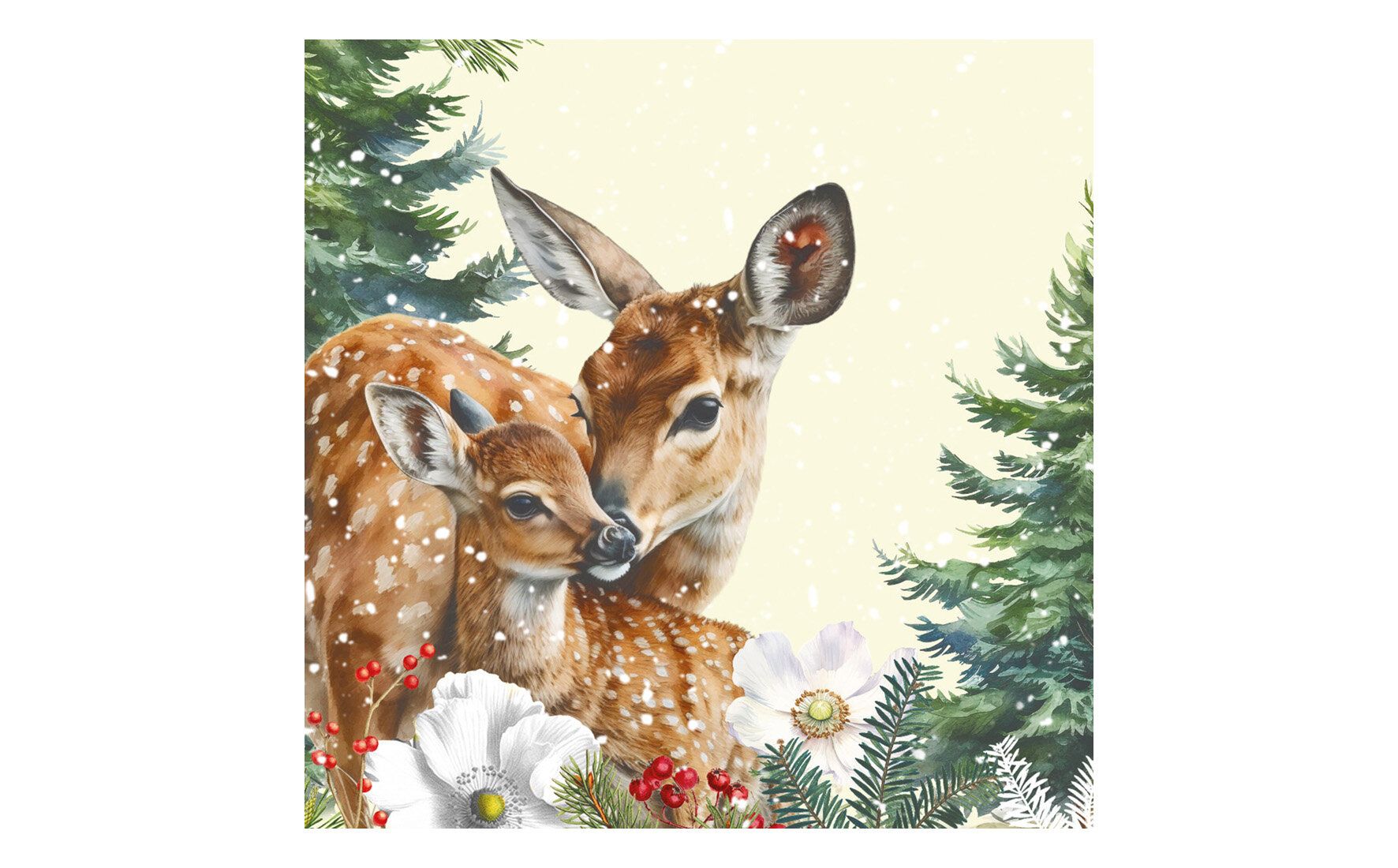 Serviette Kemi Airlaid, 1/4-Falz, 40 x 40 cm