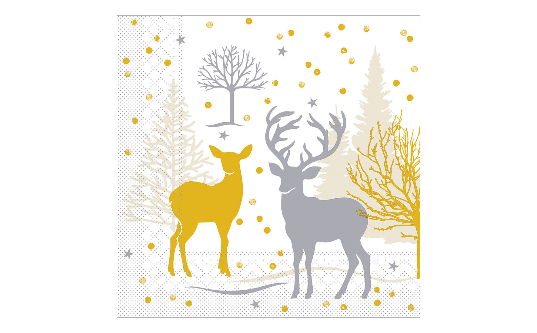Serviette Josia Papier, 1/4-Falz, 33 x 33 cm