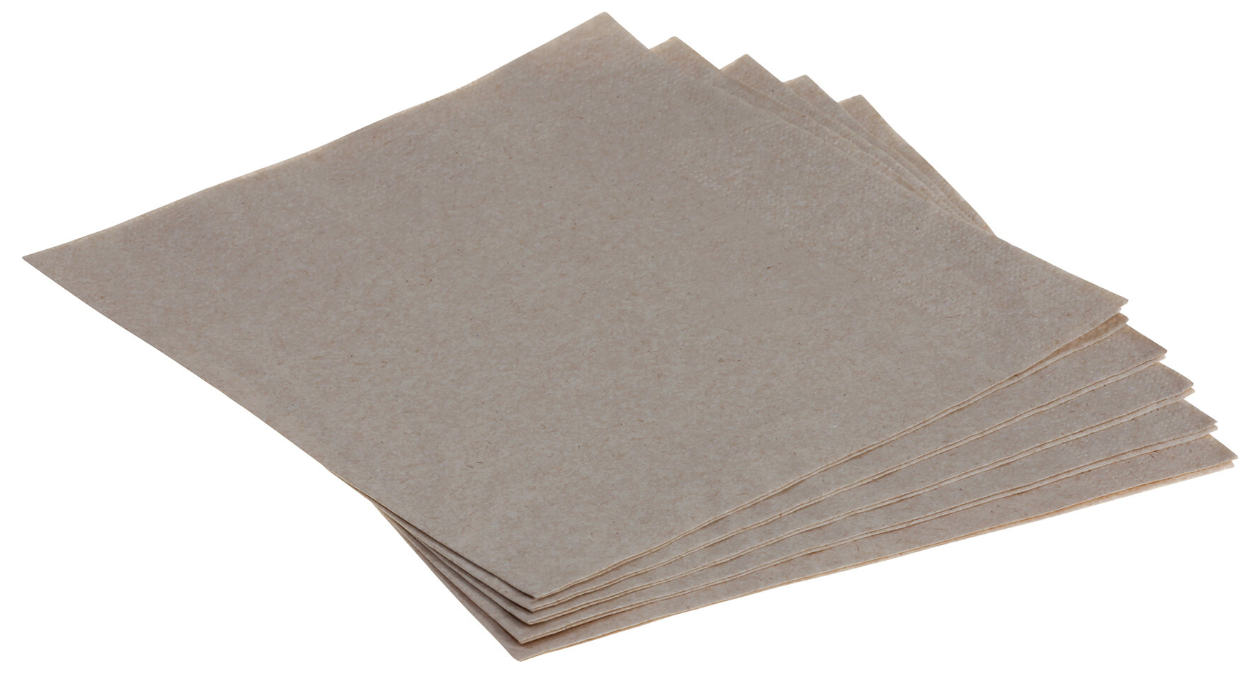 Serviette suplesse Recycling Papier, braun, 2-lagig, 1/4 Falz, 39 x 39 cm