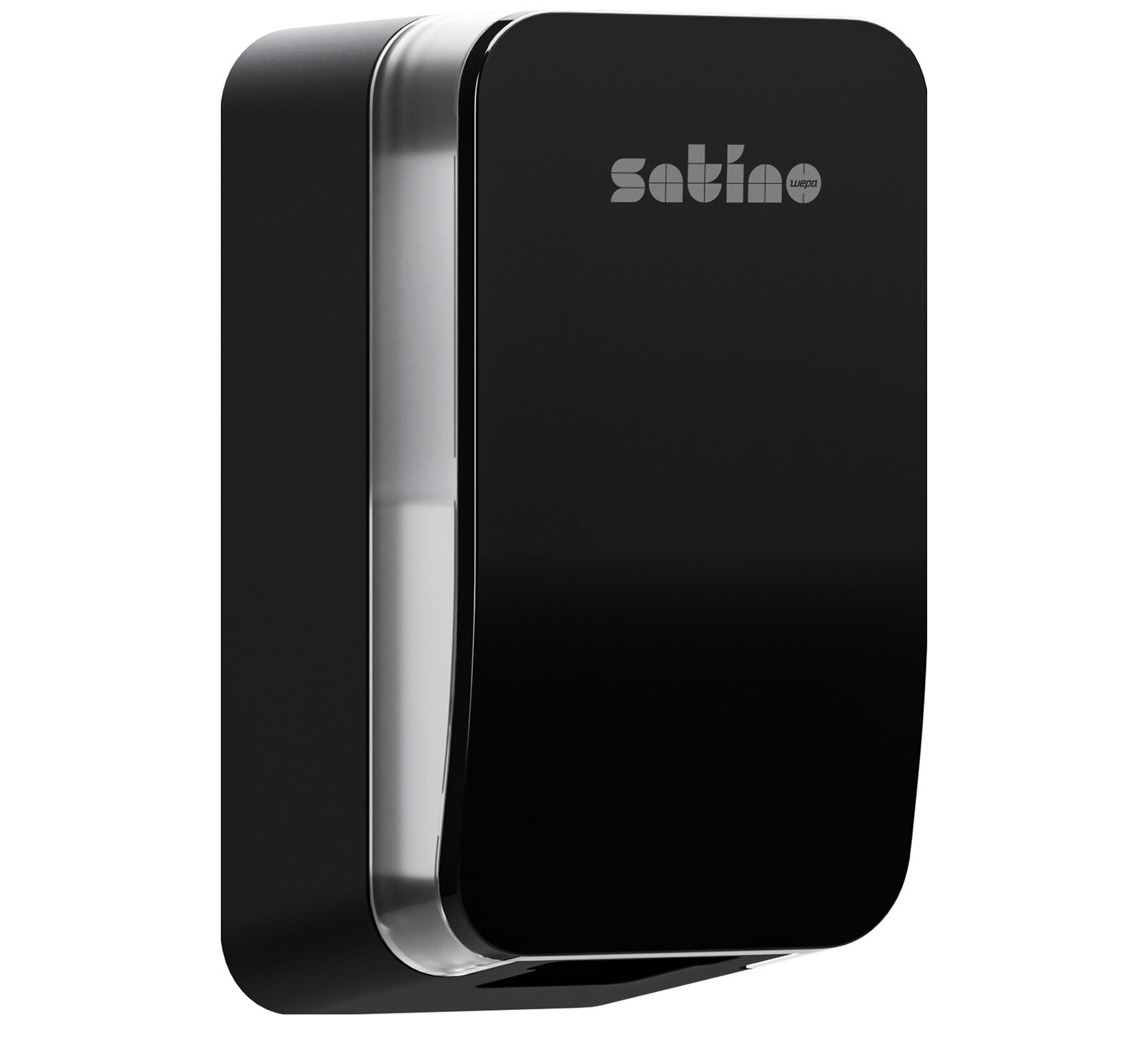 Spender für Seife und Desinfektionsmittel Satino, schwarz, mit Sensor, 500 ml