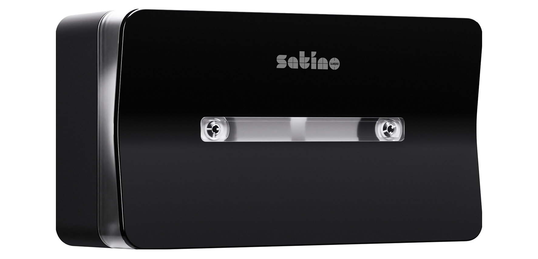 Toilettenpapierspender Satino Jumbo, schwarz