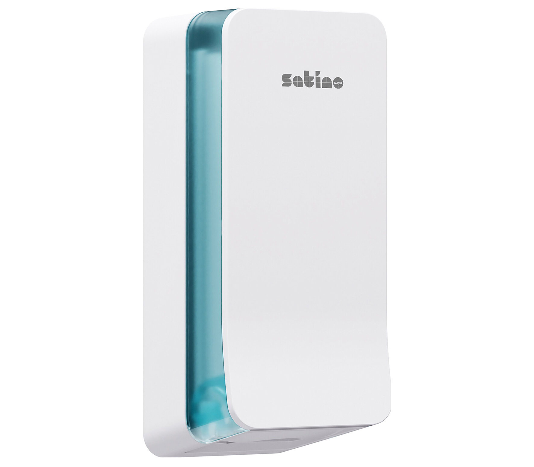Toilettenpapierspender Einzelblatt Satino, weiß