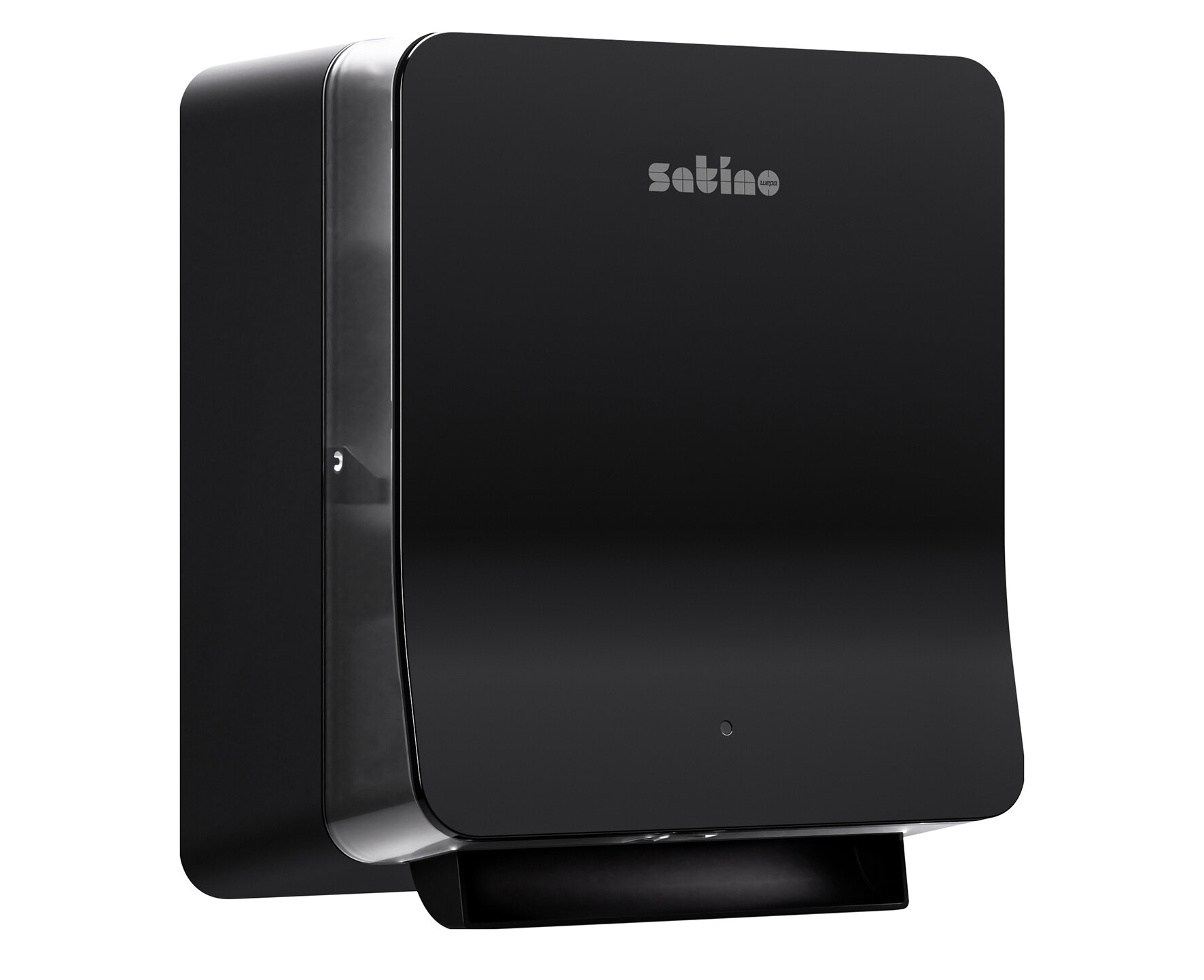Toilettenpapierspender Satino, schwarz, mit Sensor