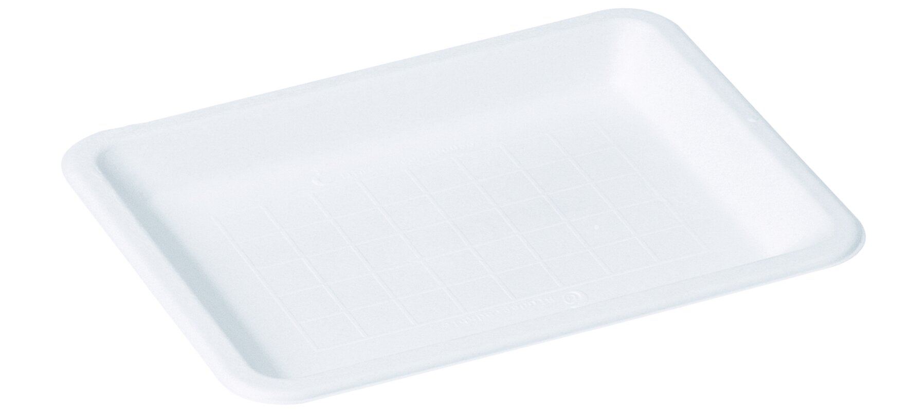 Teller Zuckerrohr, weiß, 20 x 15,2 x 1,6 cm