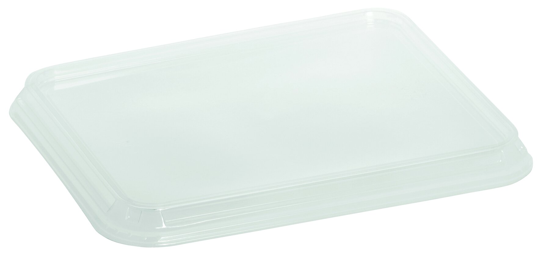 Deckel suplesse rPET, transparent, rechteckig, 22,7 x 17,8 cm
