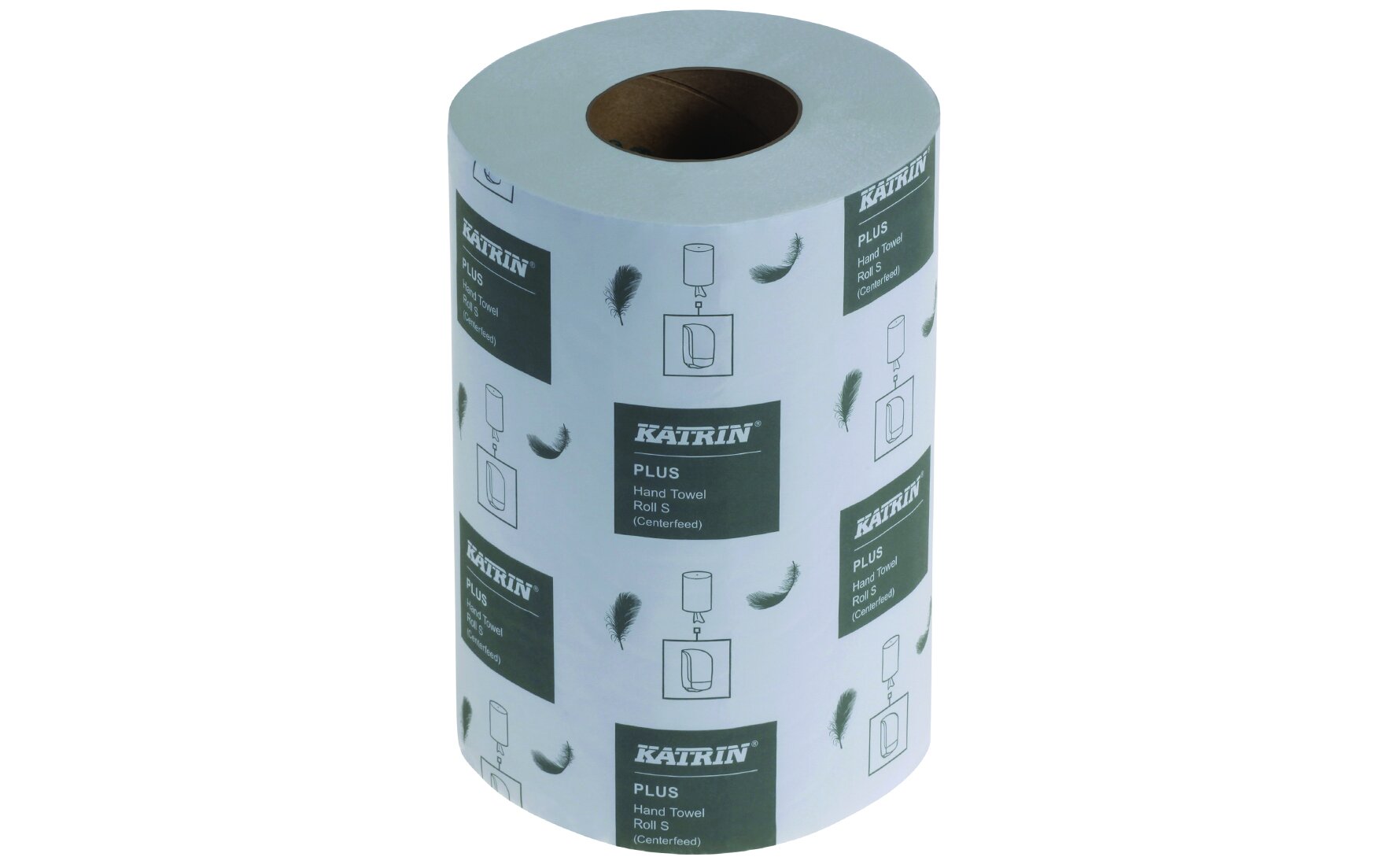 Rollenhandtuch Katrin mini, weiß, 1-lagig unperforiert