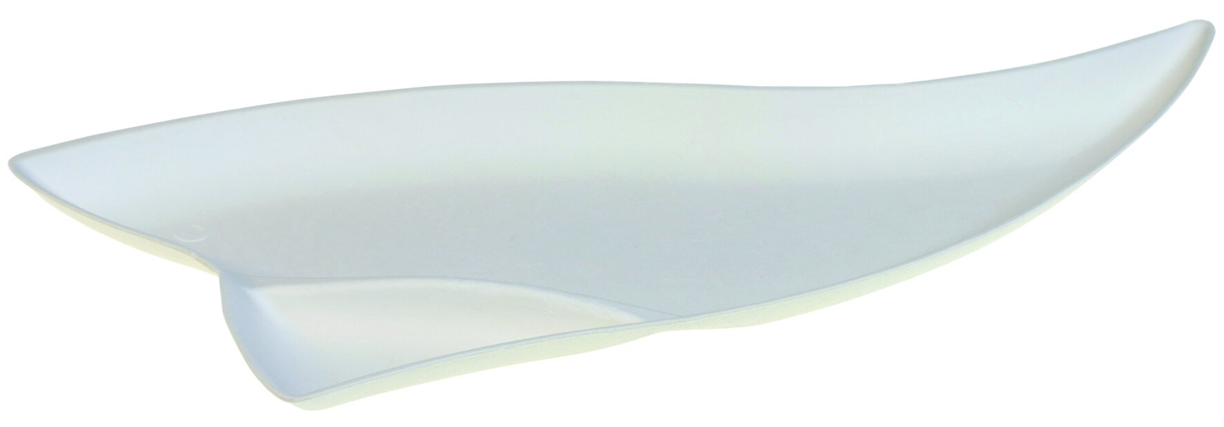 Teller naturesse Triangel Zuckerrohr, weiß, 2-geteilt, 26,1 x 12,5 x 1,3 cm