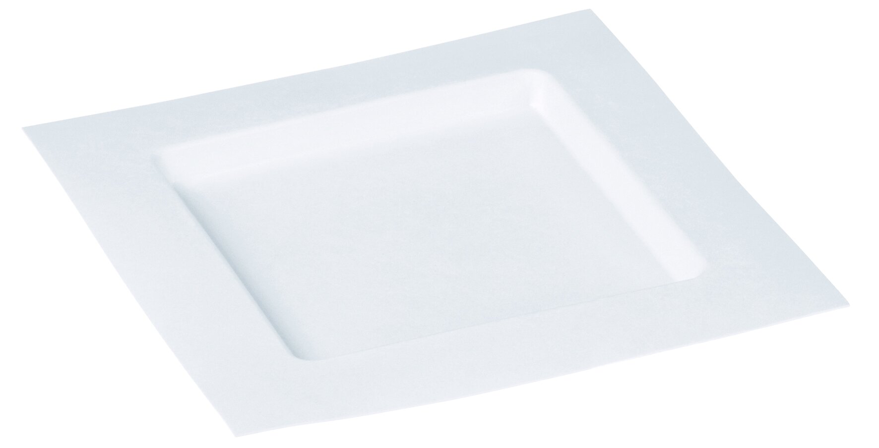 Teller naturesse DEDRA Zuckerrohr, weiss,  22,4 x 22,4 cm