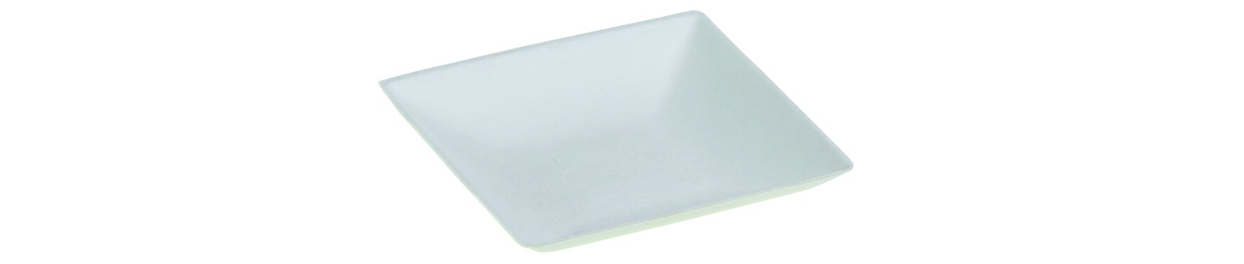 Teller naturesse Komodo Zuckerrohr, weiß, quadratisch, 9 x 9 cm