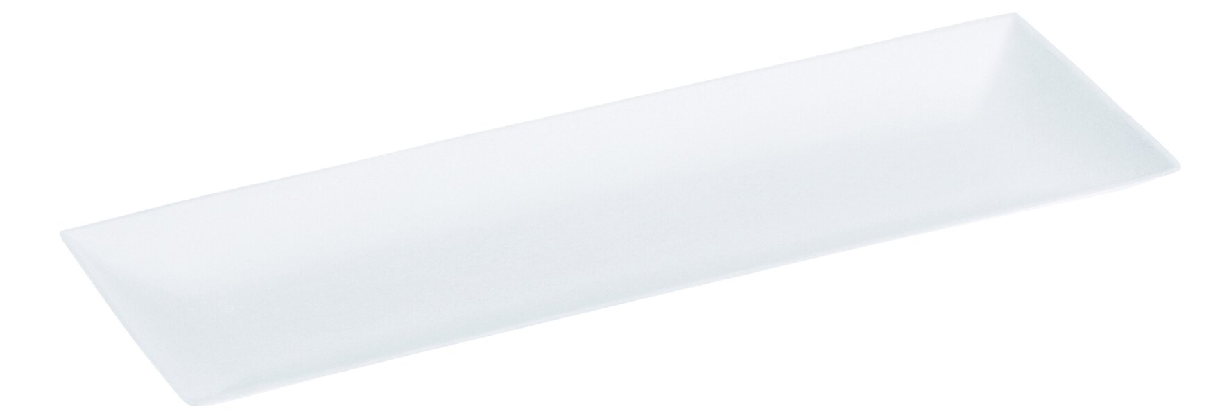 Teller naturesse Komodo Zuckerrohr, weiß, rechteckig, 27 x 9 cm