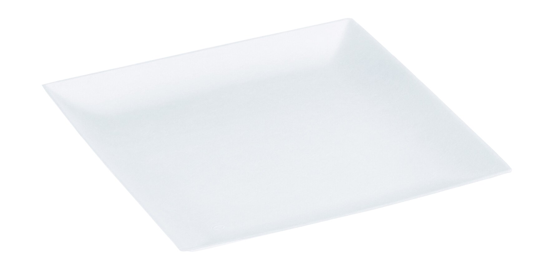 Teller naturesse Komodo Zuckerrohr, weiß, quadratisch, 18 x 18 cm