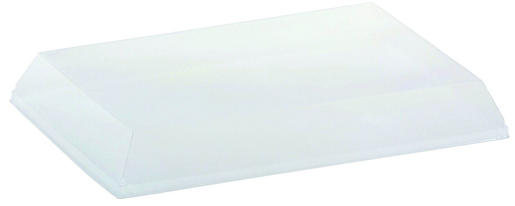 Deckel designline Piedra rPET, transparent, 9 x 18 cm