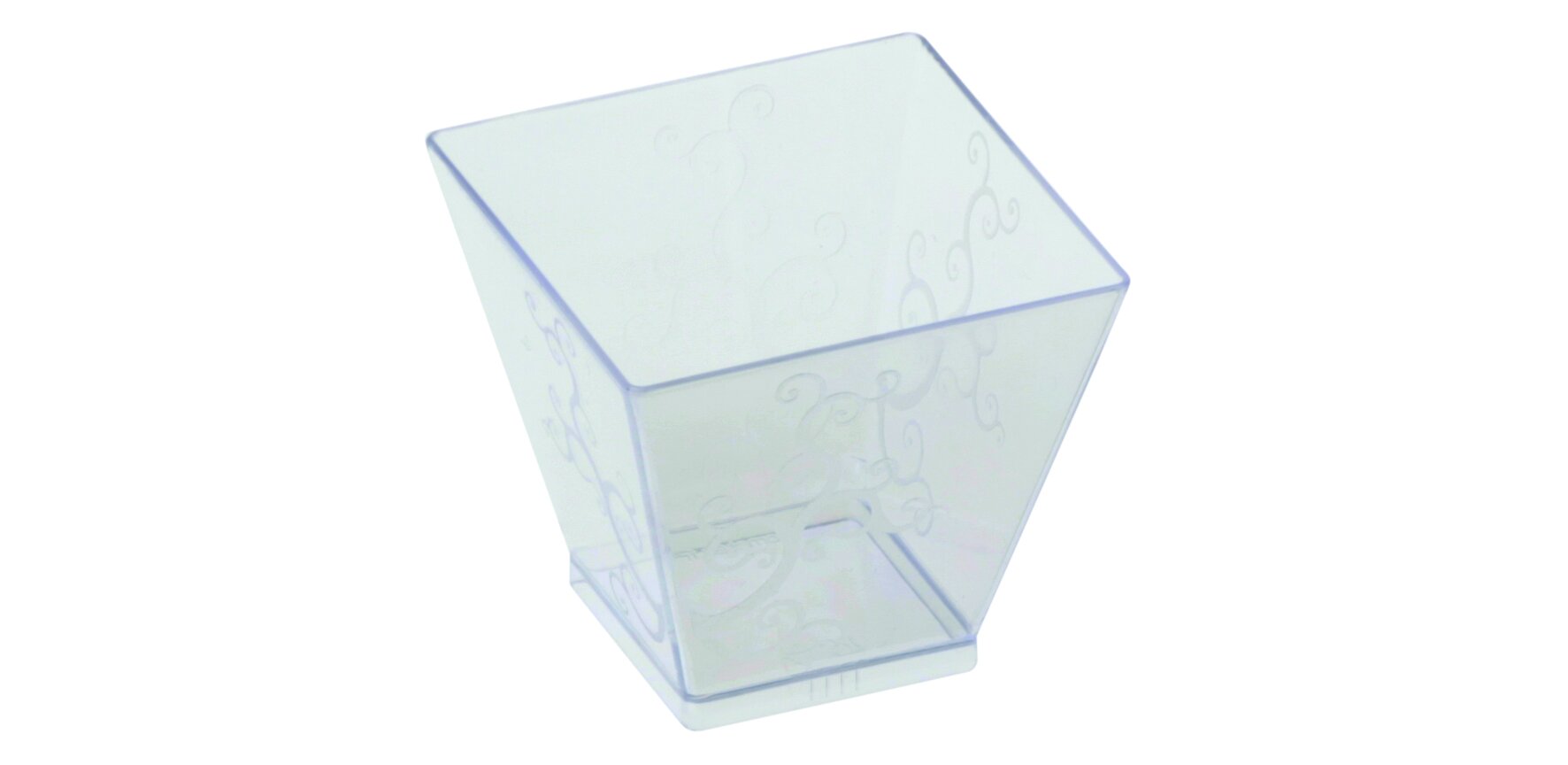 Becher designline KOVA Volute PS, transparent, 60 ml