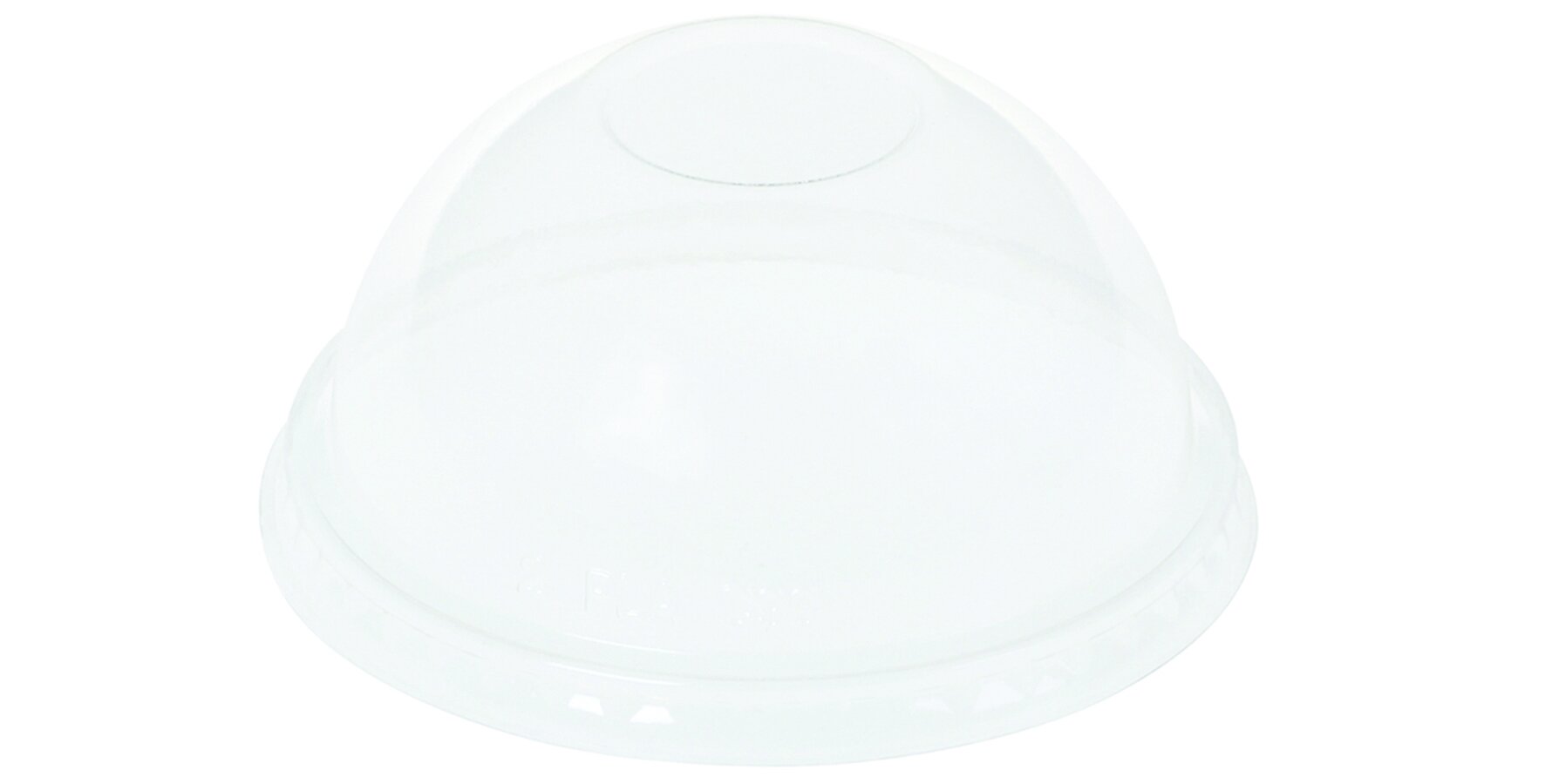 Domdeckel naturesse PLA, transparent, rund, Ø 9.6 cm