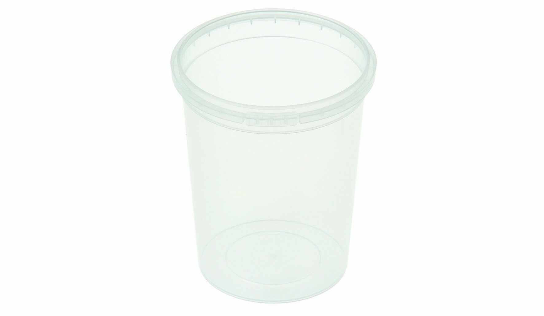 Traiteurbecher mit Erstöffnungsgarantie PP, transparent, 365 ml