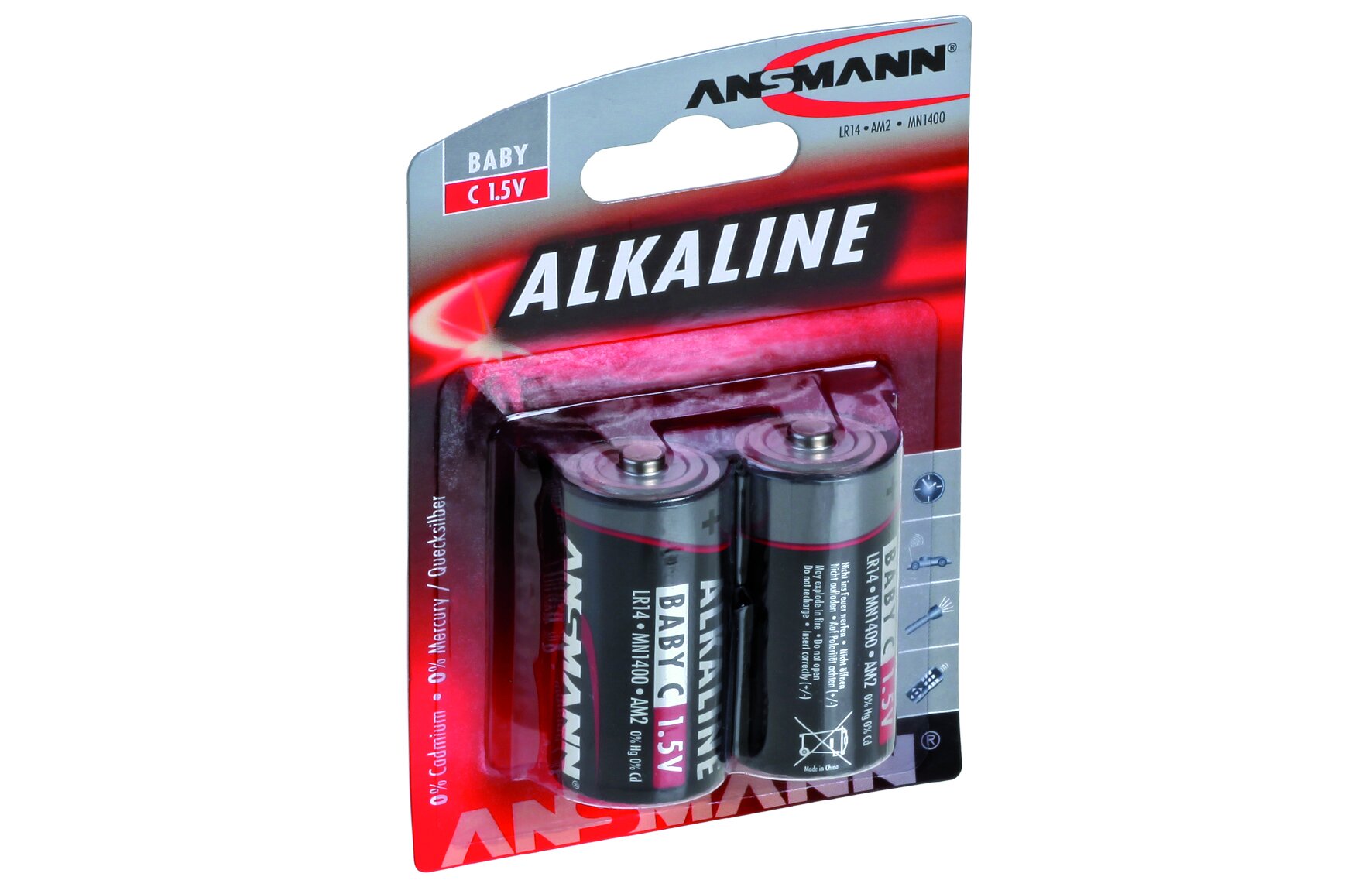 Batterien zu Seifen- & Desinfektionsmittelspender touchfree, 2 x LR14