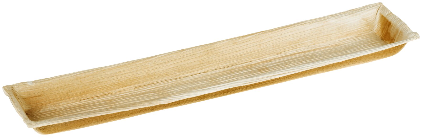 Häppchenschale Palmblatt, rechteckig, 41,5 x 8,5 cm