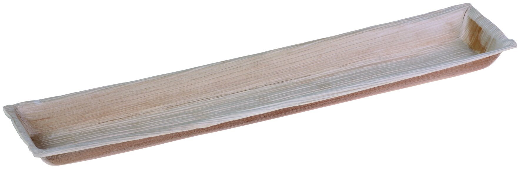 Häppchenschale Palmblatt, rechteckig, 41,5 x 8,5 cm
