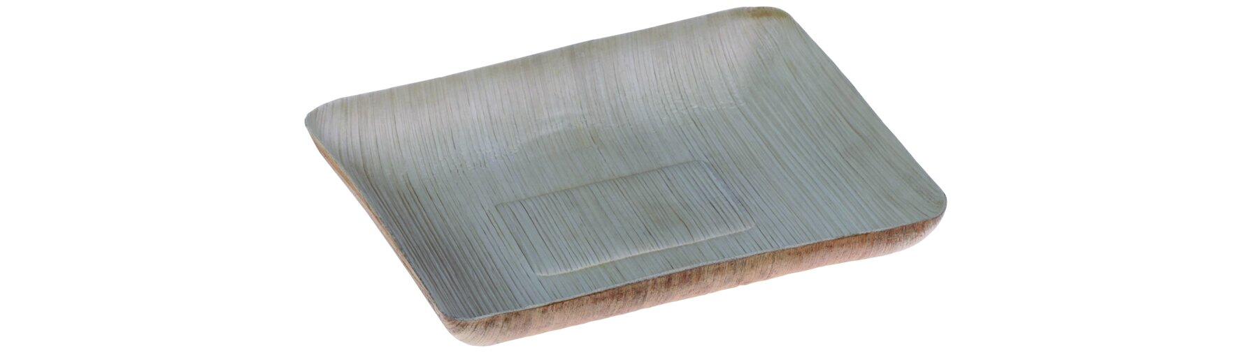 Teller naturesse Palmblatt, rechteckig, 17 x 13,5 cm