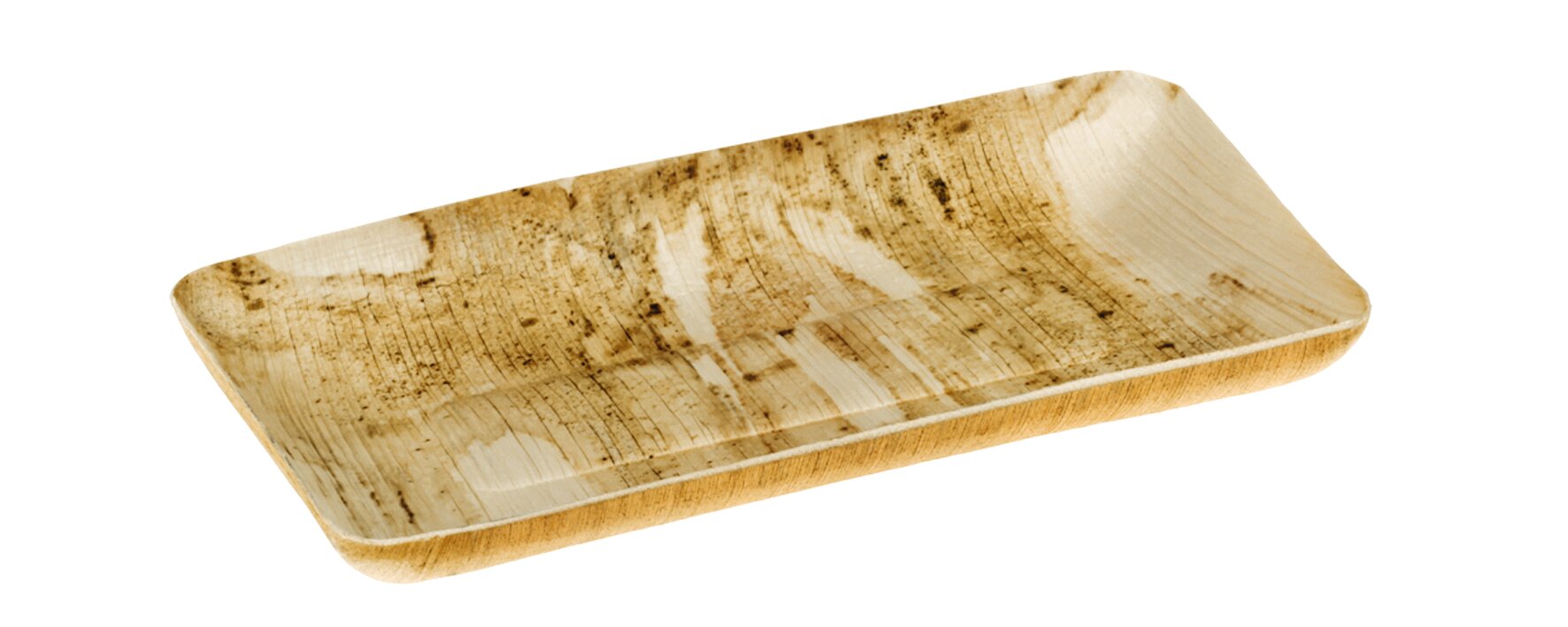 Teller naturesse Palmblatt, rechteckig, 19 x 9 cm