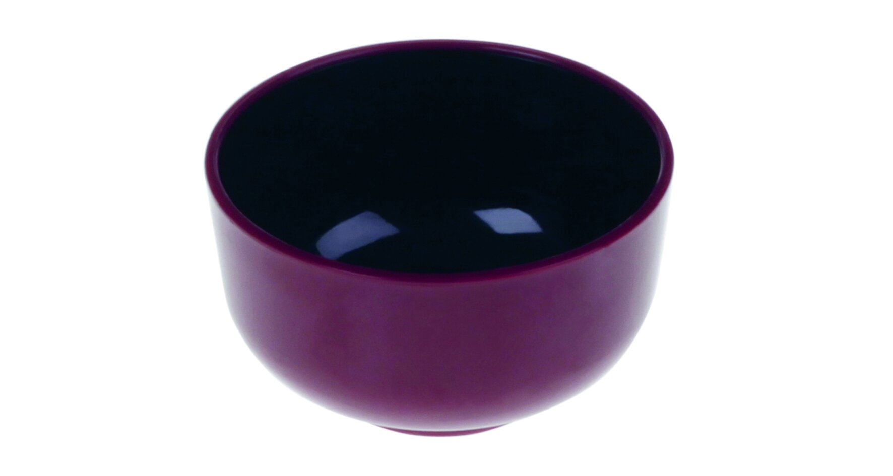 Häppchenschale designline Mini Bol Thai PS, bordeaux/schwarz, 30 ml