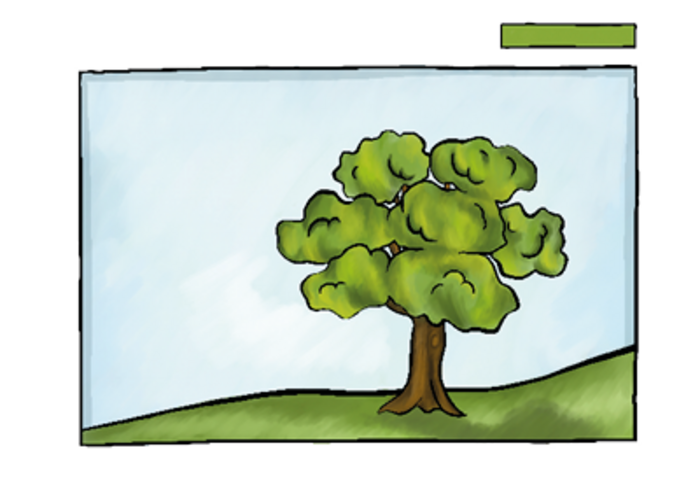 Pacovis-Leitbild Grundwerte mit Baum