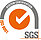 Label orange-grau SGS-Zertifikat ISO 9001