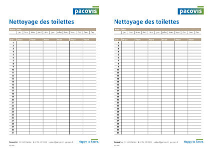 Nettoyage des toilettes