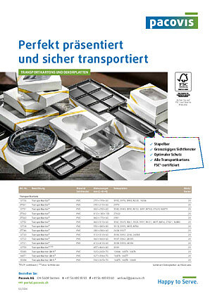 Perfekt präsentiert und sicher transportiert