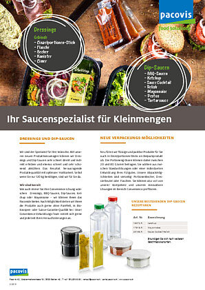 Dressings & Dips / Aufstriche & Füllungen