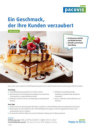 Waffelmix von Pacovis