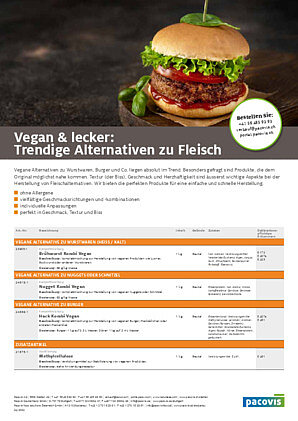 Vegan: Würzung zur Herstellung veganer Produkte
