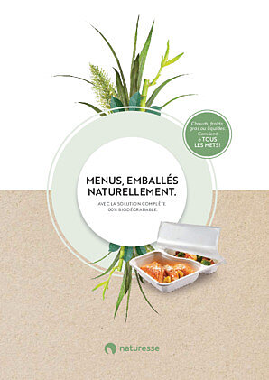 Menus emballés 100% biodégradable