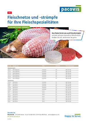 Fleischnetze und -strümpfe für Ihre Fleischspezialitäten