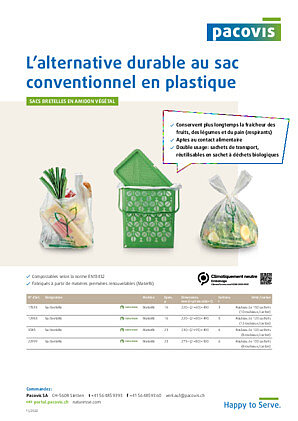 Sacs bretelles en amidon végétal
