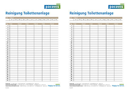 Reinigung Toilettenanlage